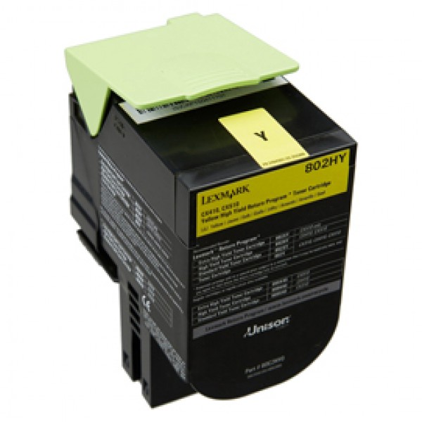Lexmark - Toner - Giallo - 80C20Y0 - return program - 4.000 pag Lexmark - Toner - Giallo - 80C20Y0 - return program - 4.000 pag