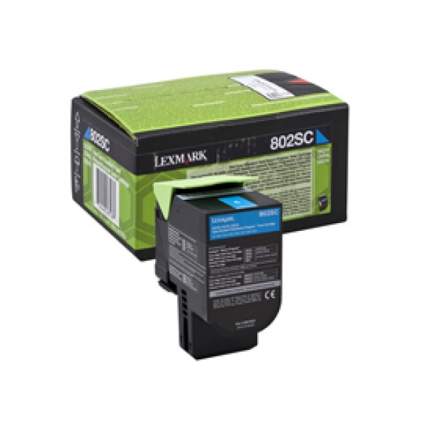 Lexmark - Toner - Ciano - 80C2SC0 - return program - 2.000 pag Lexmark - Toner - Ciano - 80C2SC0 - return program - 2.000 pag
