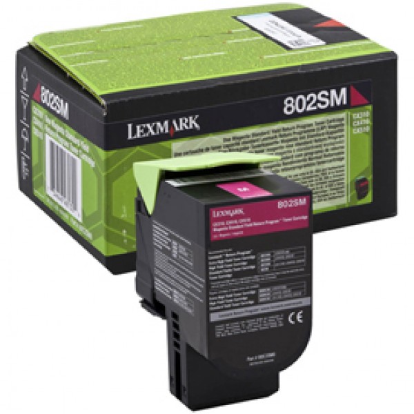 Lexmark - Toner - Magenta - 80C2SM0 - return program - 2.000 pag Lexmark - Toner - Magenta - 80C2SM0 - return program - 2.000 pag
