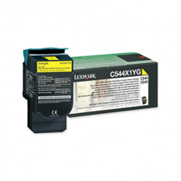 Lexmark - Toner - Giallo - C544X1YG - return program - 4.000 pag Lexmark - Toner - Giallo - C544X1YG - return program - 4.000 pag