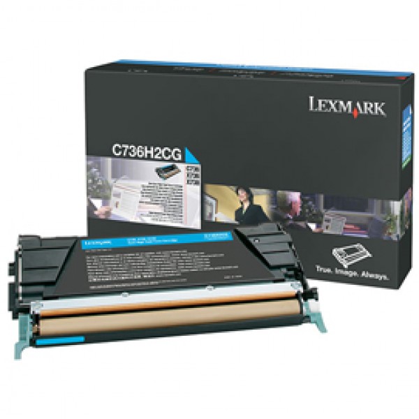 Lexmark - Toner - Ciano - C736H2CG - non return program - 10.000 pag