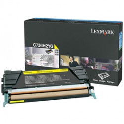 Lexmark - Toner - Giallo - C736H2YG - non return program - 10.000 pag
