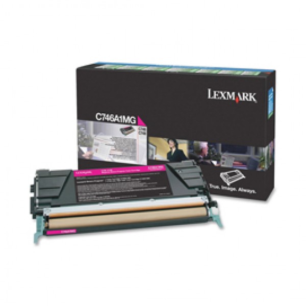 Lexmark - Toner - Magenta - C746A1MG - return program - 7.000 pag Lexmark - Toner - Magenta - C746A1MG - return program - 7.000 pag
