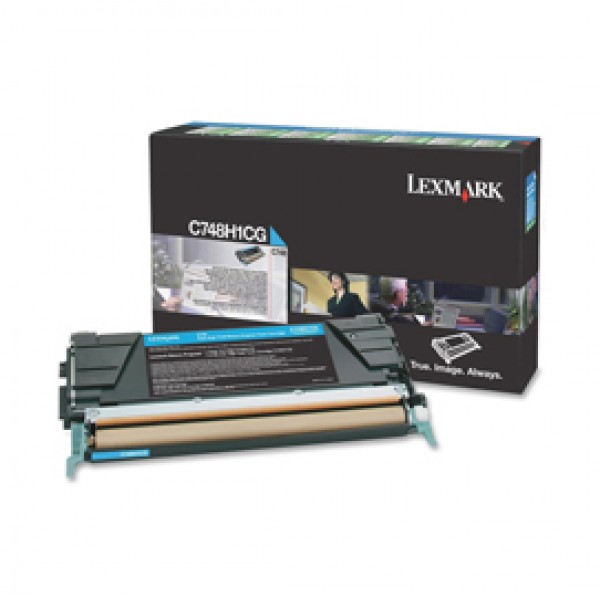 Lexmark - Toner - Ciano - C748H1CG - return program - 10.000 pag