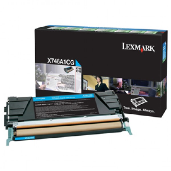 Lexmark - Toner - Ciano - X746A1CG - return program - 7.000 pag Lexmark - Toner - Ciano - X746A1CG - return program - 7.000 pag