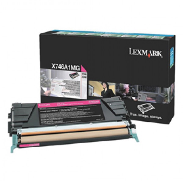 Lexmark - Toner - Magenta - X746A1MG - return program - 7.000 pag