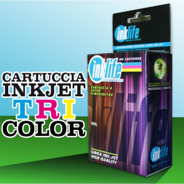 Ricostruito Inklife HP 25 - 51625 Colori 27 ML Alta Capacita' Ricostruito Inklife HP 25 - 51625 Colori 27 ML Alta Capacita'