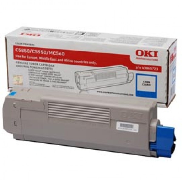 Oki - Toner - Ciano - C5850/C5950 - 43865723 - 6.000 pag Oki - Toner - Ciano - C5850/C5950 - 43865723 - 6.000 pag