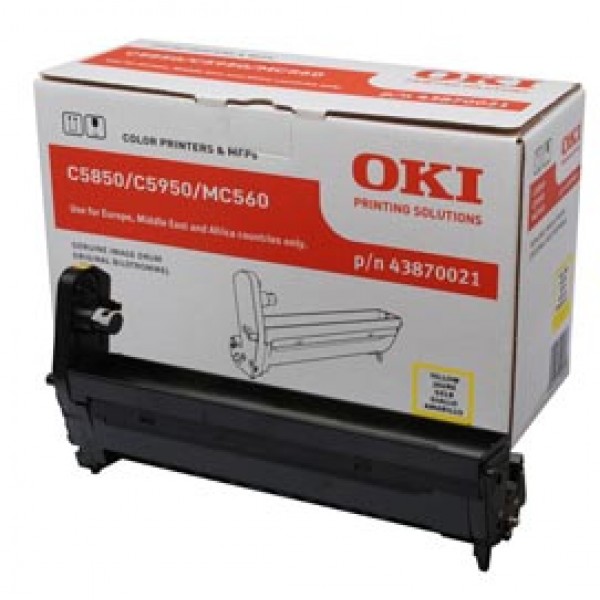 Oki - Tamburo - Giallo - C5850/5950 - 43870021 - 20.000 pag Oki - Tamburo - Giallo - C5850/5950 - 43870021 - 20.000 pag