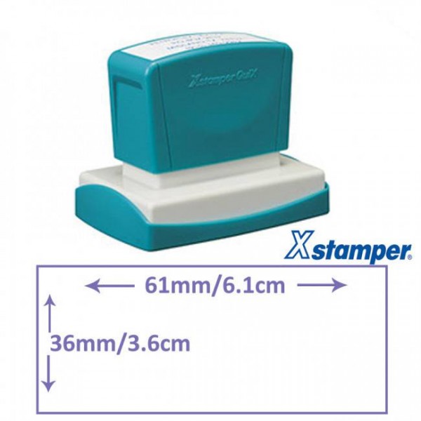 Timbro Q16 personalizzato - dimensione 36x61 mm - max 8 righe Timbro Q16 personalizzato - dimensione 36x61 mm - max 8 righe