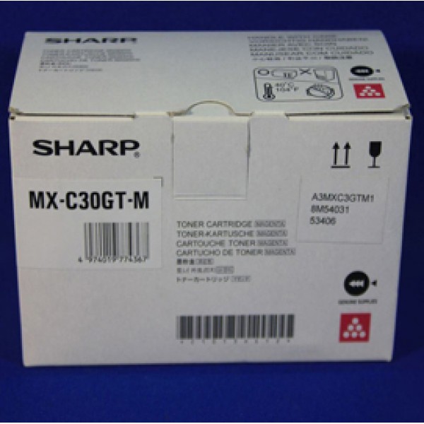 Sharp - Toner - Magenta - MXC30GTM - 6.000 pag Sharp - Toner - Magenta - MXC30GTM - 6.000 pag