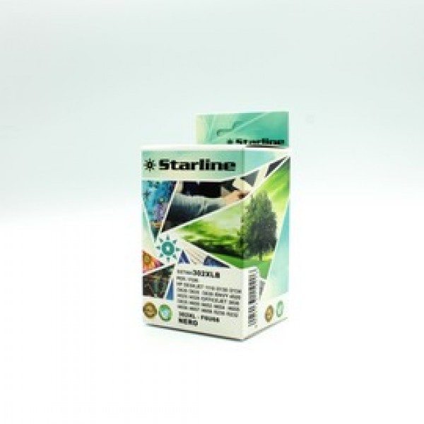 Starline - Cartuccia - ink Nero per print c/Hp ad alta capacità Hp 302xl - F6U68AE
