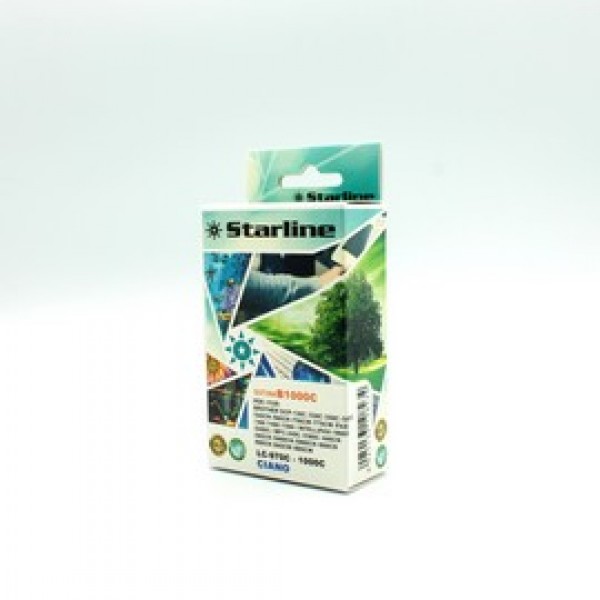 Starline - Cartuccia ink - per Brother - Ciano - LC1000C - 20ml Starline - Cartuccia ink - per Brother - Ciano - LC1000C - 20ml