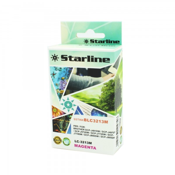Starline - Cartuccia Ink per print C/BROTHER LC-3213M - Magenta