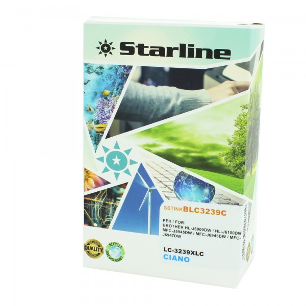 Starline - Cartuccia Ink per print C/BROTHER LC-3239XLC - Ciano