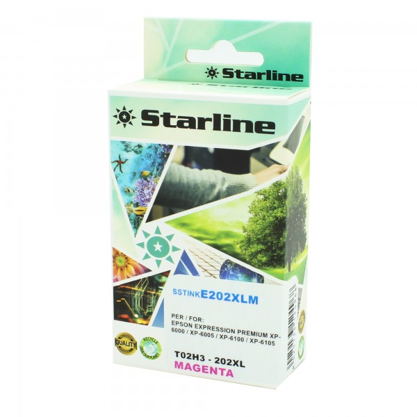 Starline - Cartuccia Ink compatibile per Epson 202XL - Magenta - 13ml Starline - Cartuccia Ink compatibile per Epson 202XL - Magenta - 13ml