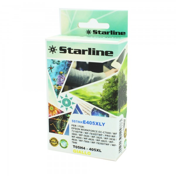 Starline - Cartuccia Ink compatibile per Epson 405XL - Giallo - 18ml Starline - Cartuccia Ink compatibile per Epson 405XL - Giallo - 18ml