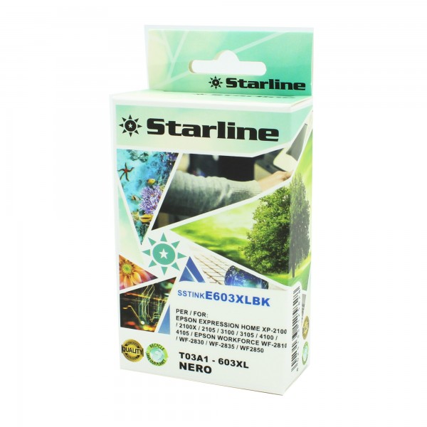 Starline - Cartuccia 603XL - Stella Marina - Nero - JNEP603B - 14ml Starline - Cartuccia 603XL - Stella Marina - Nero - JNEP603B - 14ml