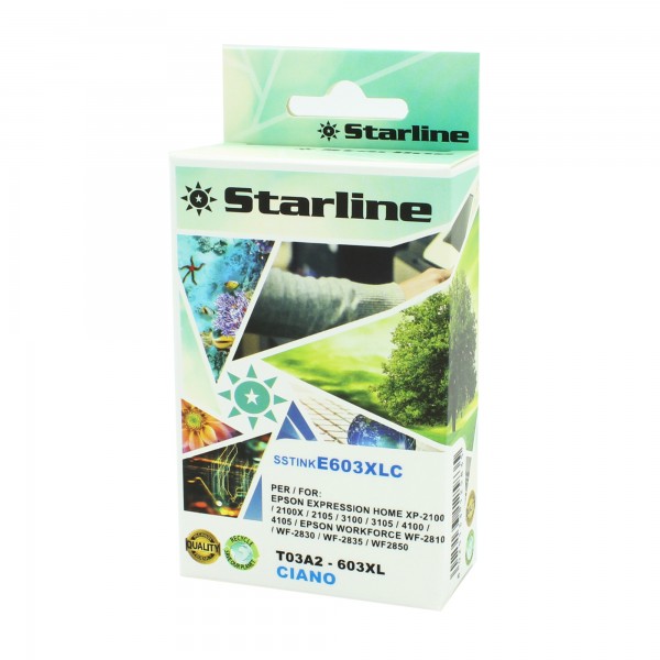 Starline - Cartuccia 603XL Stella Marina - Ciano - 13ml Starline - Cartuccia 603XL Stella Marina - Ciano - 13ml