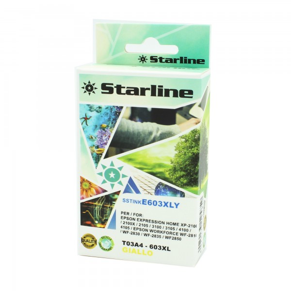 Starline - Cartuccia 603XL Stella Marina - Giallo - 13ml Starline - Cartuccia 603XL Stella Marina - Giallo - 13ml
