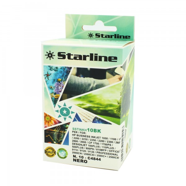 Starline - Cartuccia Ink per Hp N.10 - Nero - 69ml Starline - Cartuccia Ink per Hp N.10 - Nero - 69ml