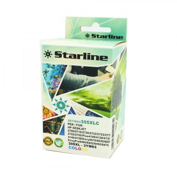 Starline - Cartuccia Ink per print c/HP 305XL - C/M/Y - 18ml