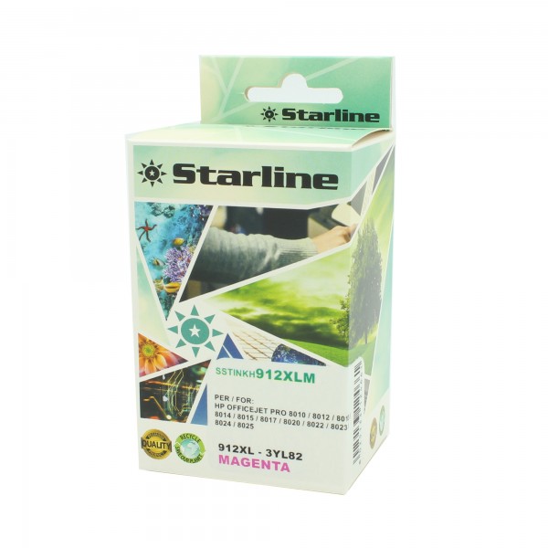 Starline - Cartuccia Ink per HP 912 XL - Magenta - 58ml