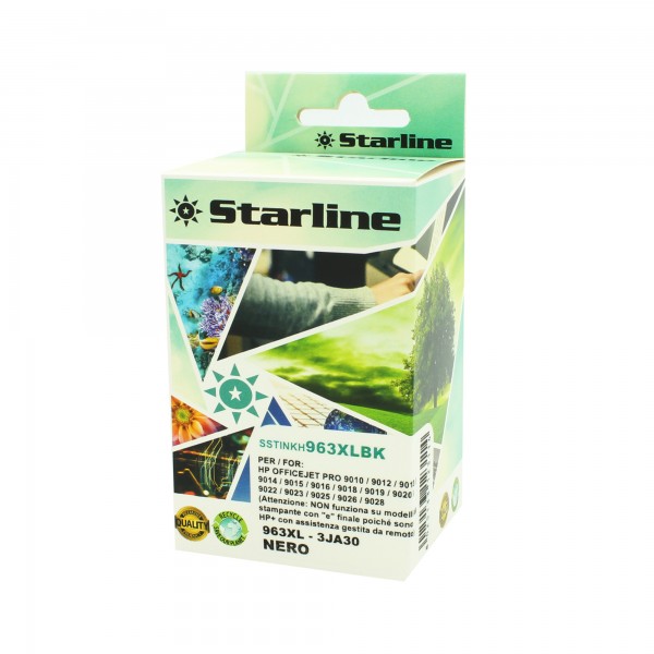 Starline - Cartuccia Ink per HP 963 XL - Nero - 58ml