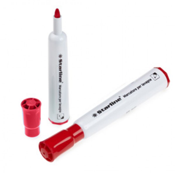 Marcatore per lavagne cancellabili Starline - punta tonda 2,0mm - rosso - Starline Marcatore per lavagne cancellabili Starline - punta tonda 2,0mm - rosso - Starline