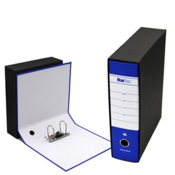 Registratore Starbox - dorso 8 cm - commerciale 23 x 30 cm - blu - Starline Registratore Starbox - dorso 8 cm - commerciale 23 x 30 cm - blu - Starline
