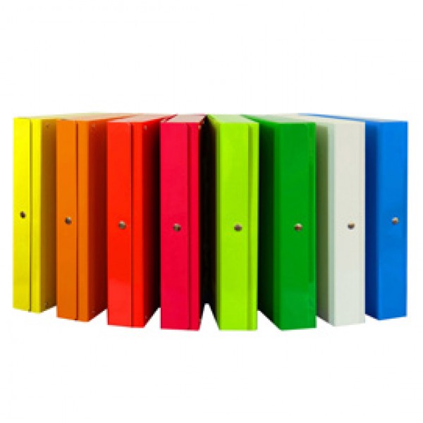 Scatola progetto Glossy - dorso 8 cm - fucsia - Starline Scatola progetto Glossy - dorso 8 cm - fucsia - Starline