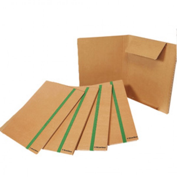 Cartellina 3 lembi - con elastico piatto 20 mm - 25 x 35 cm - cartoncino FSC - avana- Starline Cartellina 3 lembi - con elastico piatto 20 mm - 25 x 35 cm - cartoncino FSC - avana- Starline