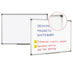 Lavagna bianca magnetica - 90x120 cm - bianco - Starline