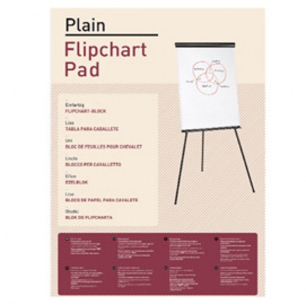 Blocco per lavagna - 20 fogli - 65x98 cm - bianco - Starline Blocco per lavagna - 20 fogli - 65x98 cm - bianco - Starline