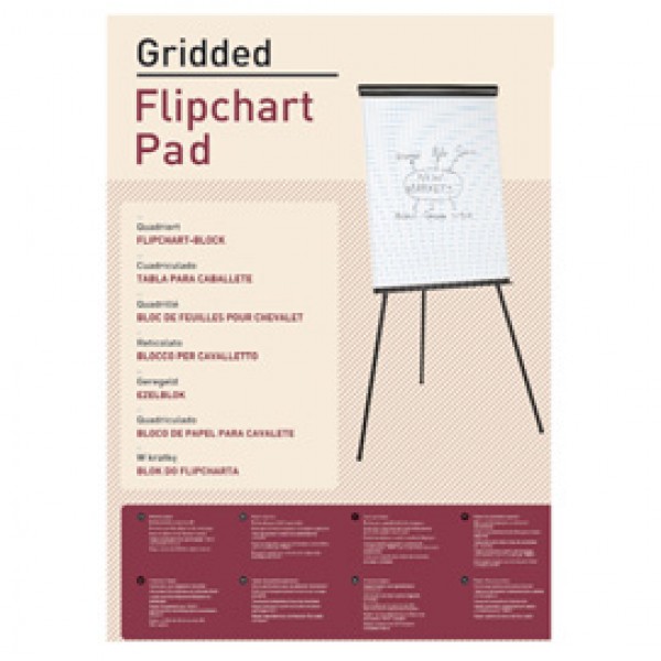 Blocco per lavagna - 20 fogli - 65x98 cm - quadretti 2,5x2,5 cm - bianco - Starline Blocco per lavagna - 20 fogli - 65x98 cm - quadretti 2,5x2,5 cm - bianco - Starline