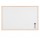 Lavagna bianca magnetica - 60x90 cm - cornice legno - bianco - Starline