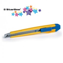 Cutter con bloccalama Premium - 9 mm - 2 lame incluse - Starline