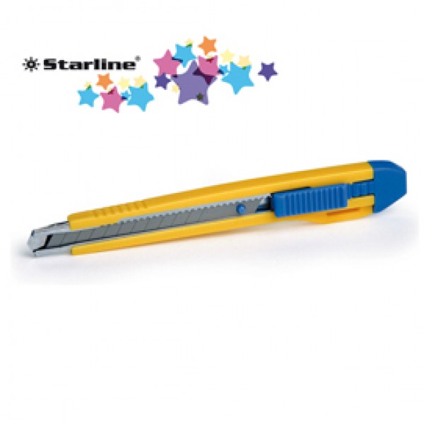 Cutter con bloccalama Premium - 9 mm - 2 lame incluse - Starline Cutter con bloccalama Premium - 9 mm - 2 lame incluse - Starline