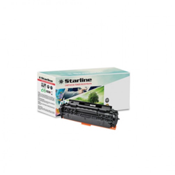 Starline - Toner Ricostruito - per Hp - Nero - CC530A - 3.500 pag Starline - Toner Ricostruito - per Hp - Nero - CC530A - 3.500 pag