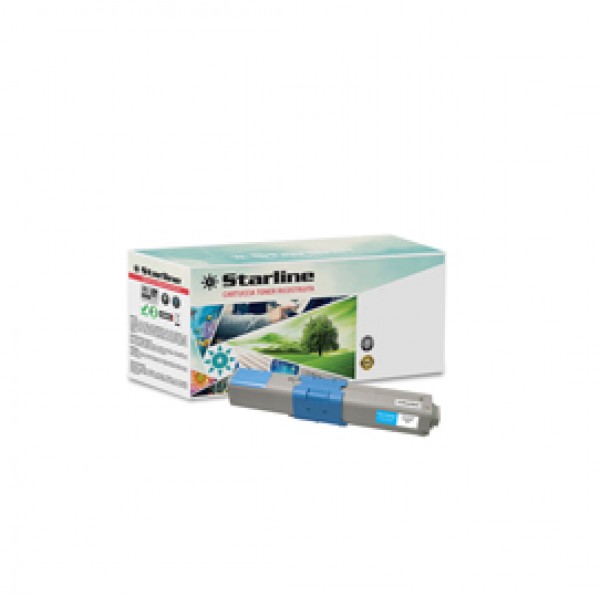 Starline - Toner Ricostruito - per Oki - Ciano - 44973535 - 1.500 pag Starline - Toner Ricostruito - per Oki - Ciano - 44973535 - 1.500 pag