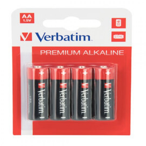 Verbatim - Scatola 4 Pile alkaline stilo AA - 49921 Verbatim - Scatola 4 Pile alkaline stilo AA - 49921