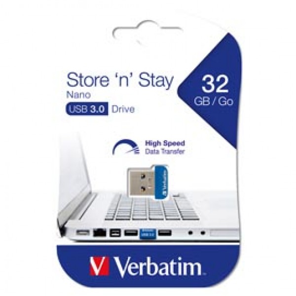 Verbatim - Usb 3.0 Store 'N'Stay Nano - 98710 - 32GB