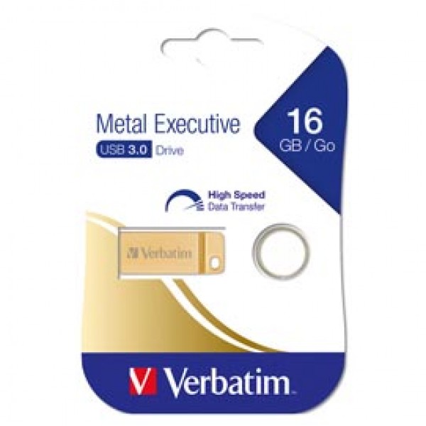 Verbatim - Usb 3.0 Metal Executive Drive - Oro - 99104 - 16GB Verbatim - Usb 3.0 Metal Executive Drive - Oro - 99104 - 16GB