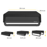 Supporto monitor Breyta - pieghevole - 8,2 x 35,4 x 30,4 cm - nero - Fellowes - immagine 2