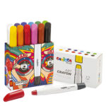 Pastello a cera Art Crayon - Ø 10 mm x 138 mm - colori assortiti - Carioca Plus - conf. 12 pezzi - immagine 2