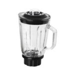 Frullatore Frullo Glass - con bicchiere in vetro - 600 W - nero/argento - Melchioni family - immagine 3