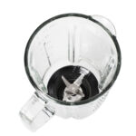 Frullatore Frullo Glass - con bicchiere in vetro - 600 W - nero/argento - Melchioni family - immagine 4