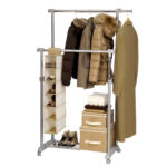 Appendiabiti su ruote Gastone - 2 barre - Perfetto - immagine 2