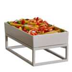 Stand buffet GN 1/3 - 32,5 x 17,6 x 16 cm - metallo -  bianco - Leone - immagine 2