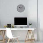 Orologio da parete effetto 3D - diametro 30 cm - PET - grigio - Alba - immagine 3